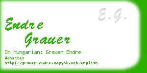 endre grauer business card